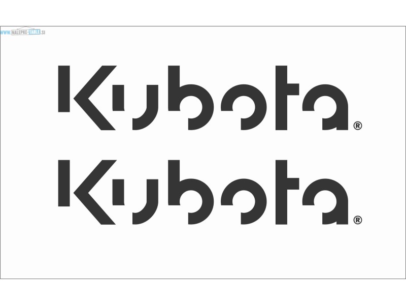 Nalepka KUBOTA logo