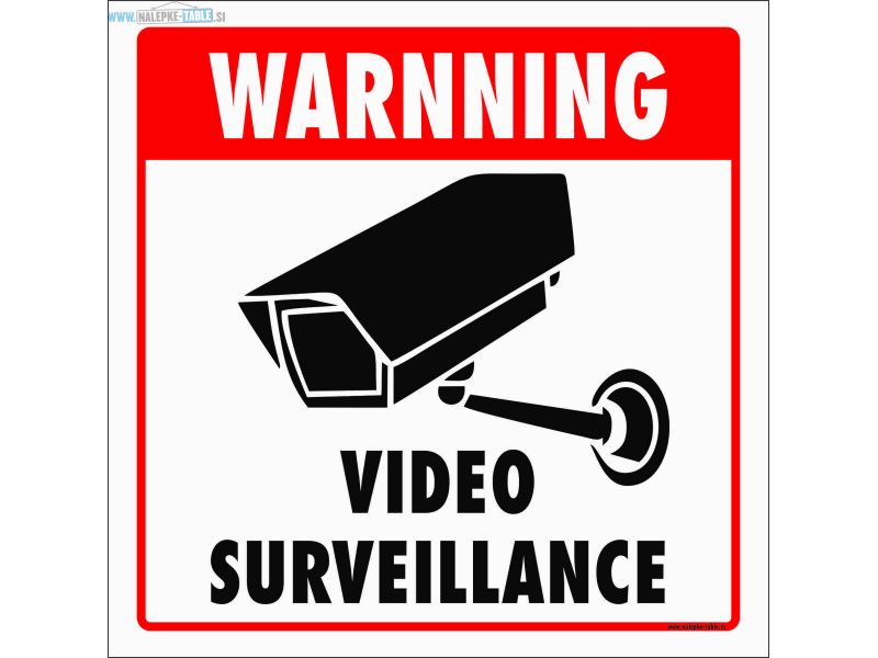 Warnning video surveillance
