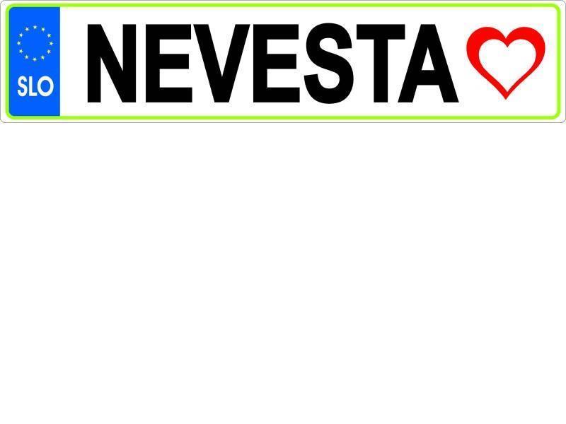 TABLICA POROKA NEVESTA