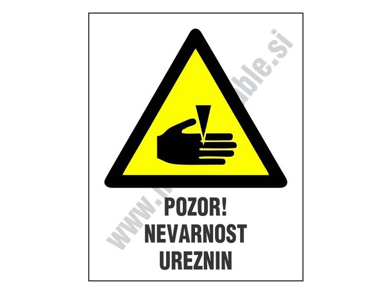 Pozor nevarnost ureznin