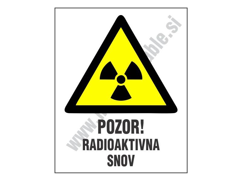Pozor radioaktivna snov