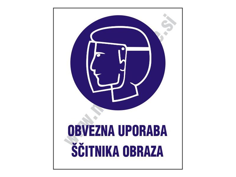 Obvezna uporaba scitnika obraza