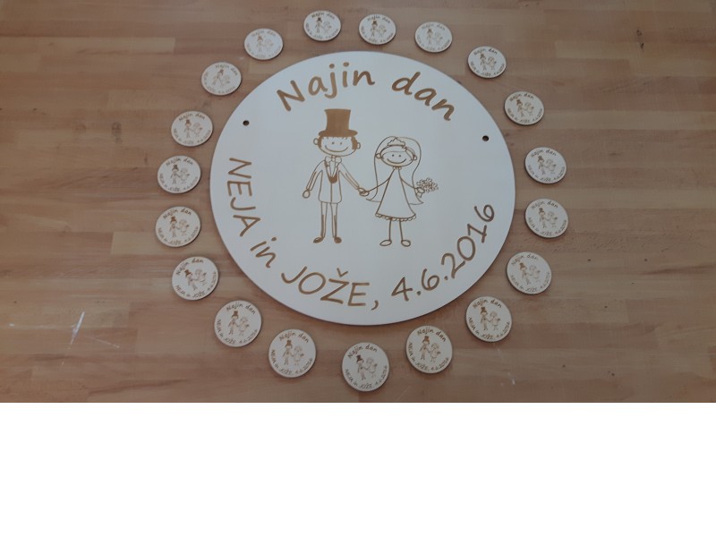 POROČNE PRIPONKE Z MAGNETKI