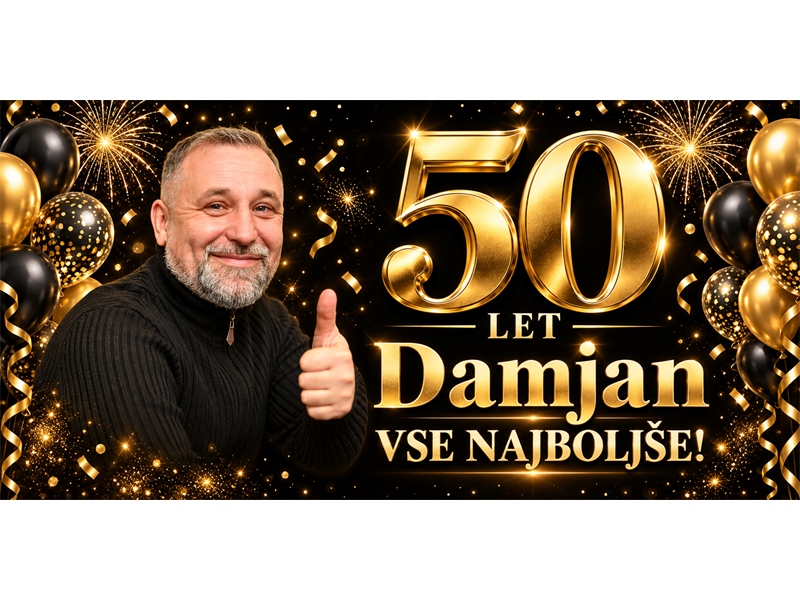 Abraham zlat transparent za rojstni dan