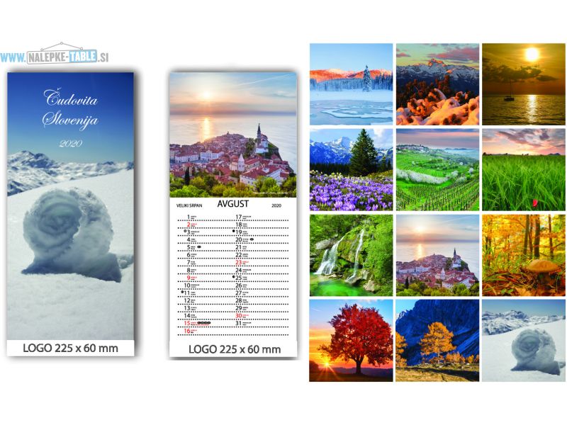 Koledar Čudovita Slovenija