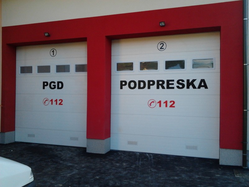 NALEPKA GASILCI VRATA