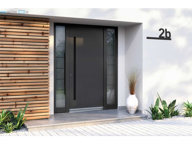 Hišna številka KLASIKA ČRTA NAPIS LEVO