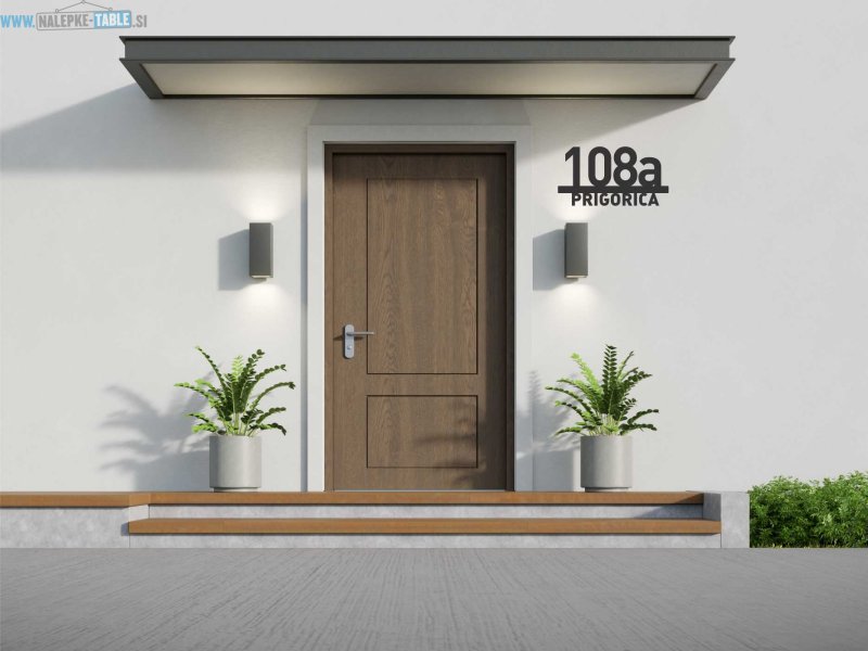 Hišna številka KLASIK NAPIS