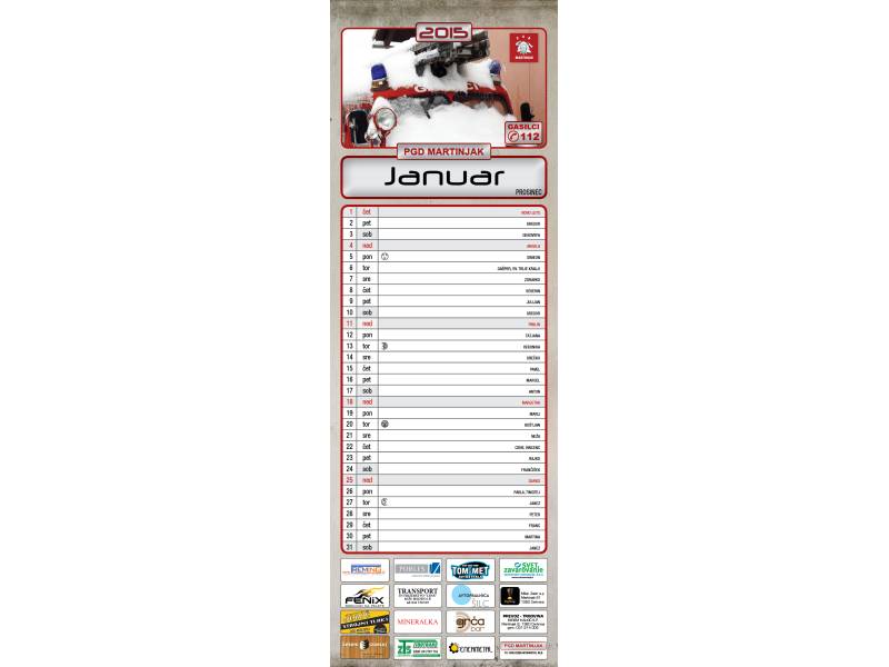 GASILSKI KOLEDAR PO NAROČILU