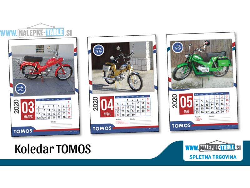 Koledar Tomos mopedi