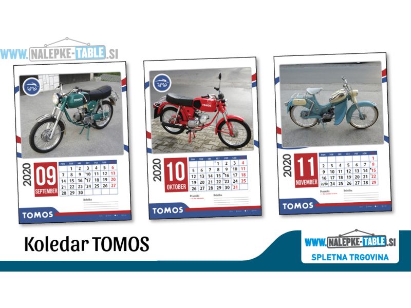 Koledar Tomos mopedi