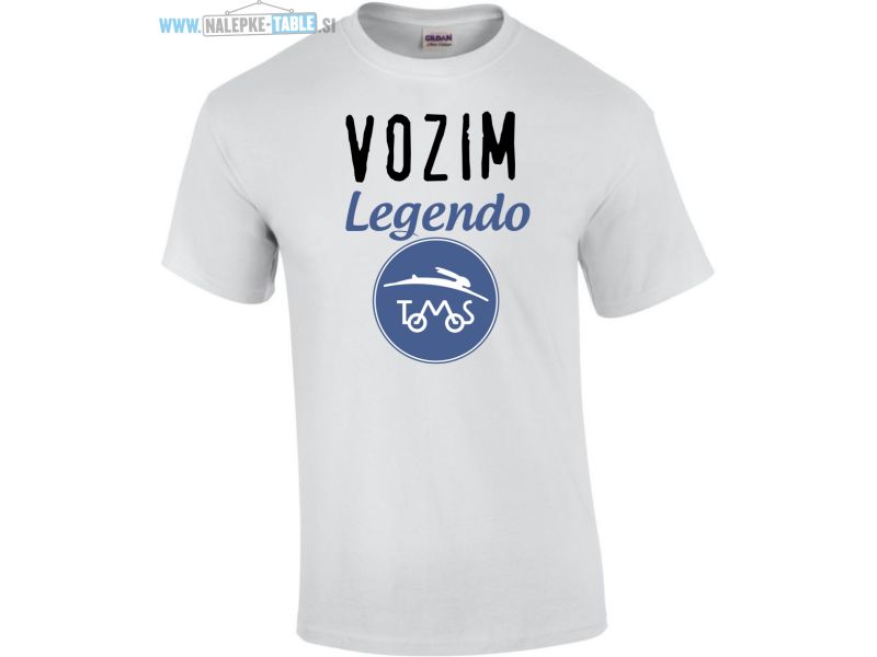 Majica vozim legendo Tomos logo
