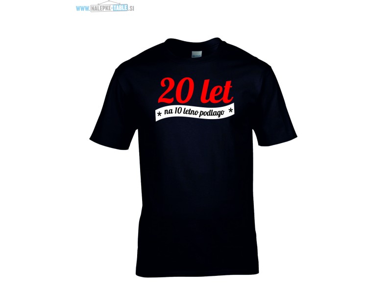 Majica 30 let z podlago