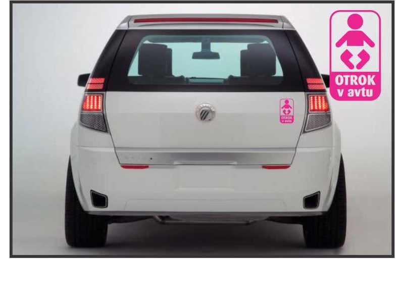 NALEPKA OTROKA V AVTU