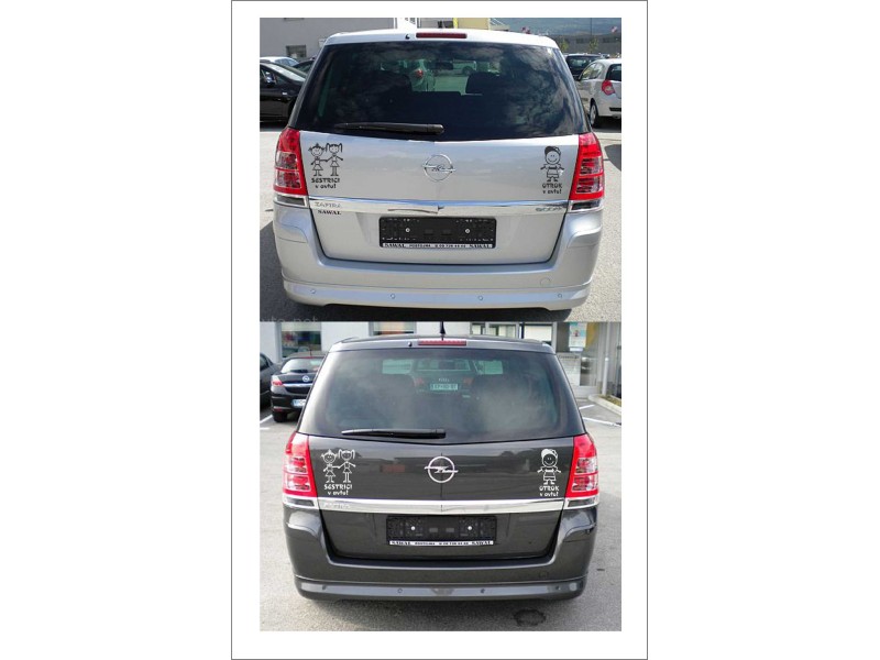 NALEPKA OTROK V AVTU