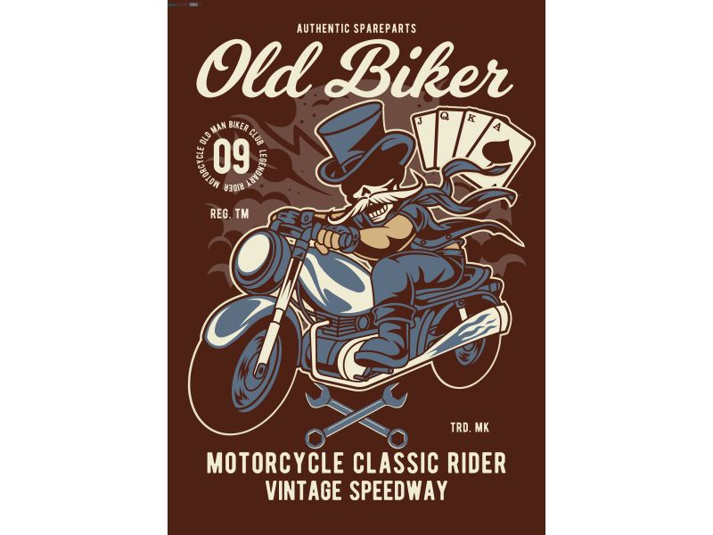 Old Man Biker