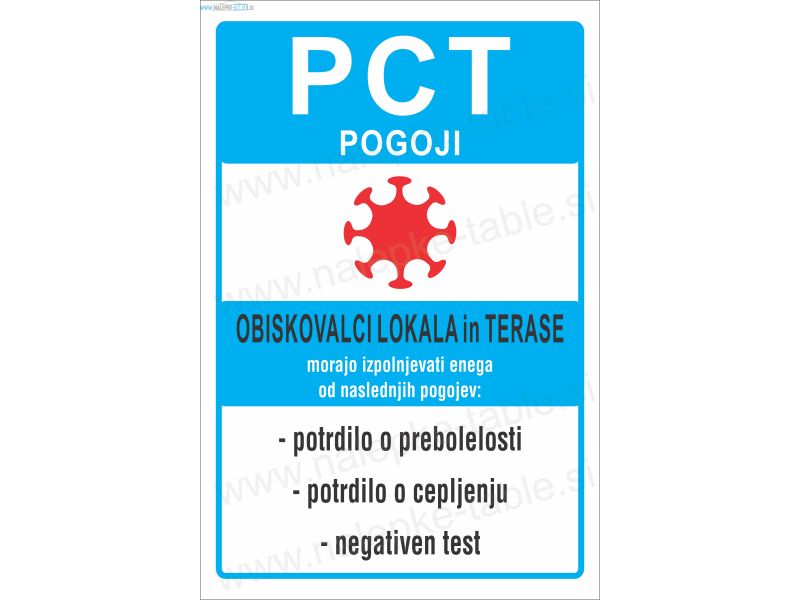 PCT obiskovalci lokala in terase