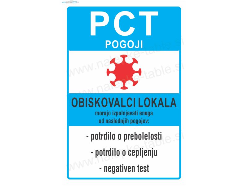 PCT obiskovalci lokala