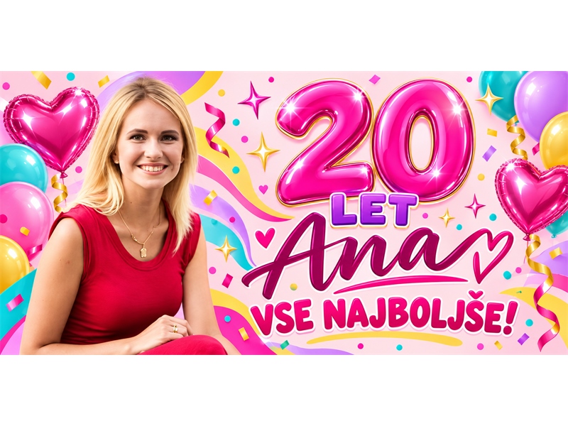 Plakat 20. rojstni dan