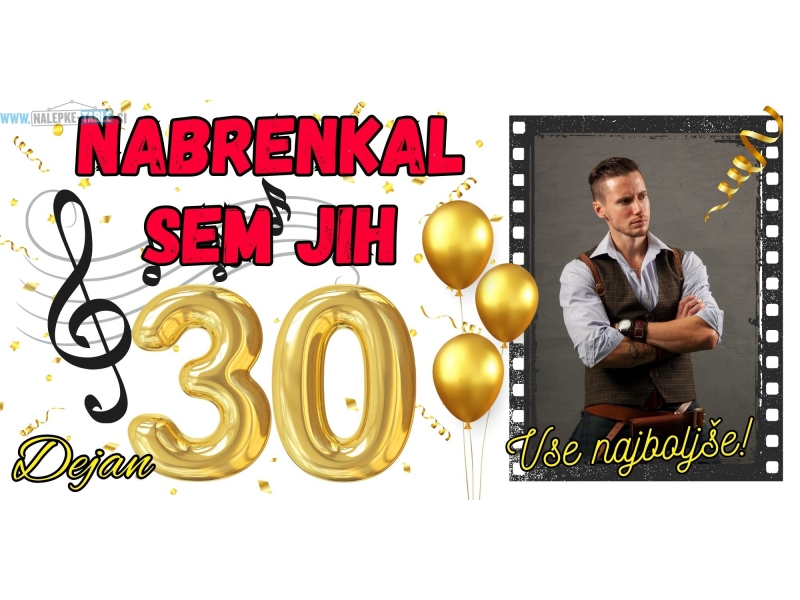 Plakat - transparent za rojstni dan 