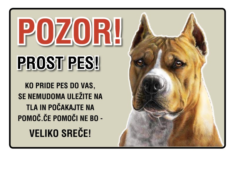 POZOR PROST PES