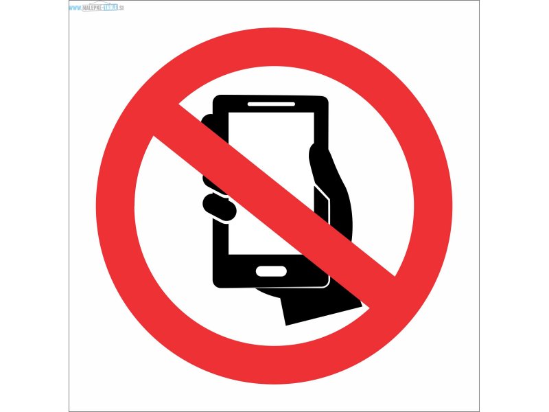 Prepovedana uporaba telefona znak