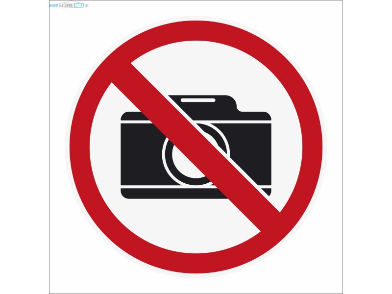 Prepovedano fotografiranje znak