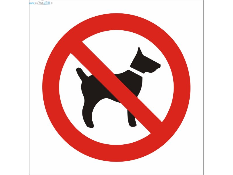 Prepovedano za pse oznaka znak