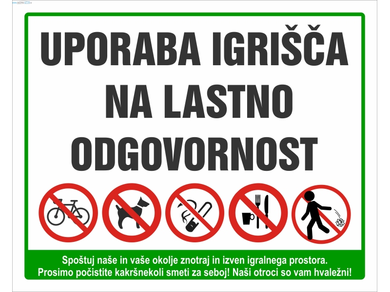 Uporaba igrišča