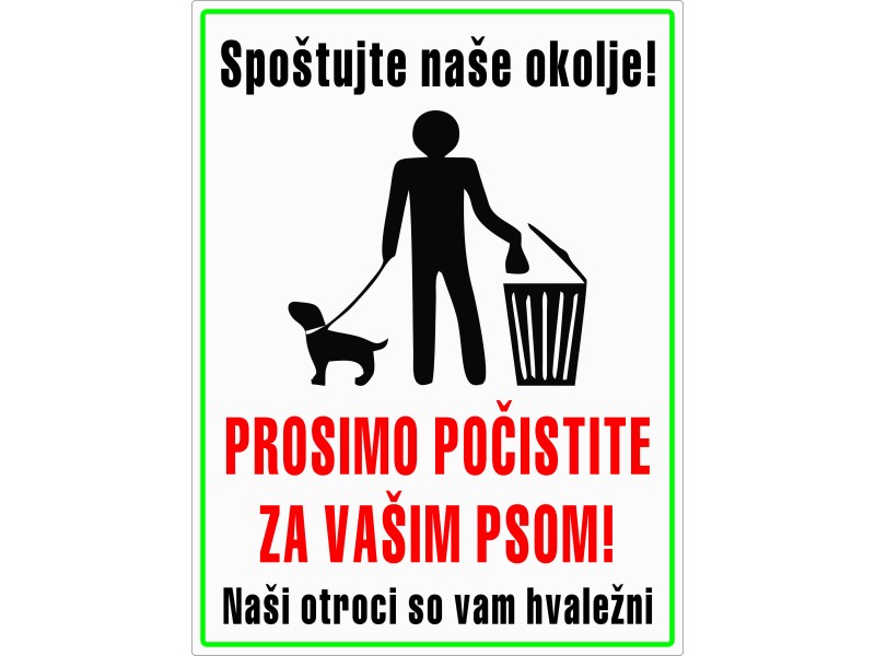 POČISTITE ZA PSOM
