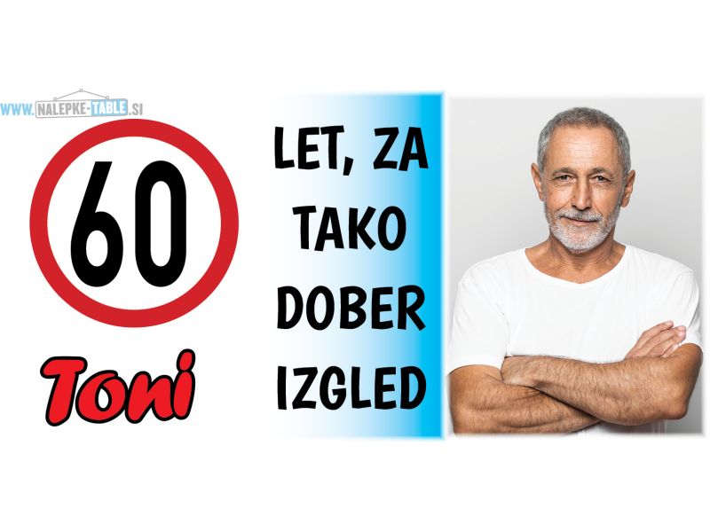 Transparent za rojstni dan obletnico