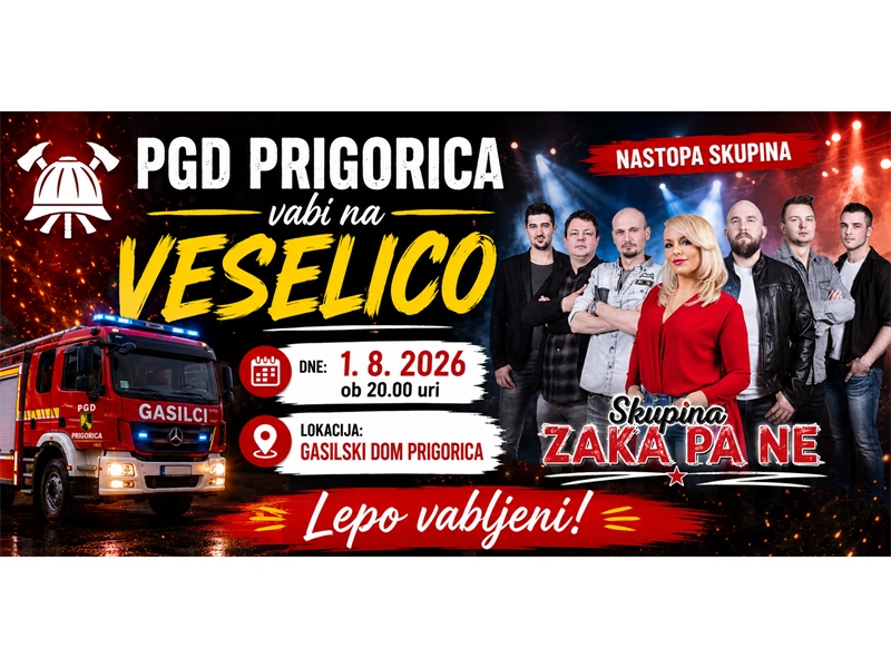 Transparent za gasilsko veselico