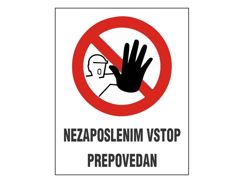 Vstop nezaposlenim prepovedan