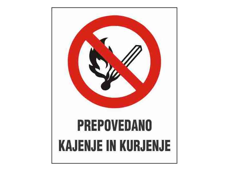 Prepovedano kajenje in kurjenje