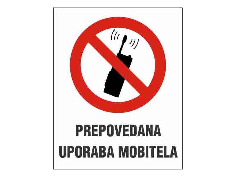 Prepovedana uporaba mobitela
