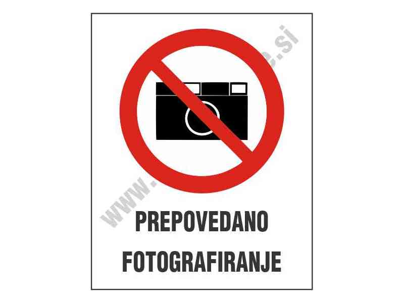 Prepovedano fotografiranje