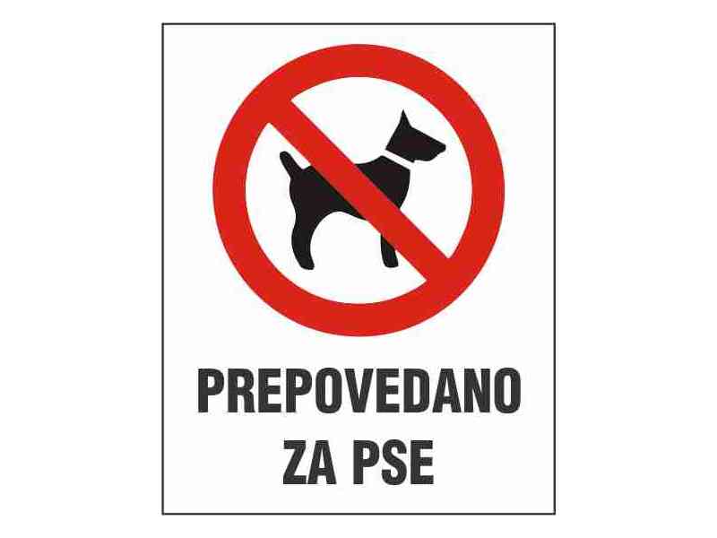 Prepovedano za pse