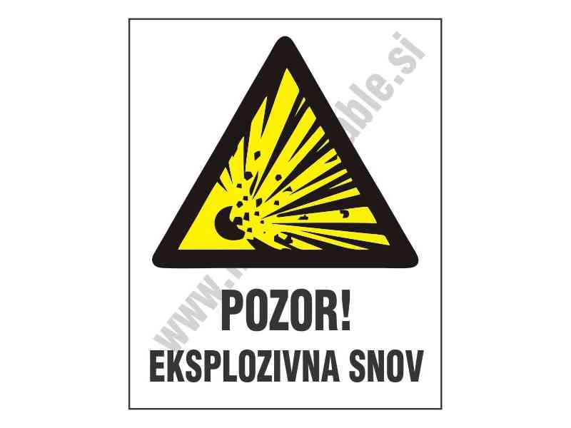 Pozor eksplozivna snov