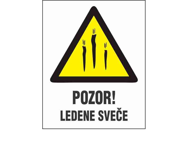 POZOR LEDENE SVEČE