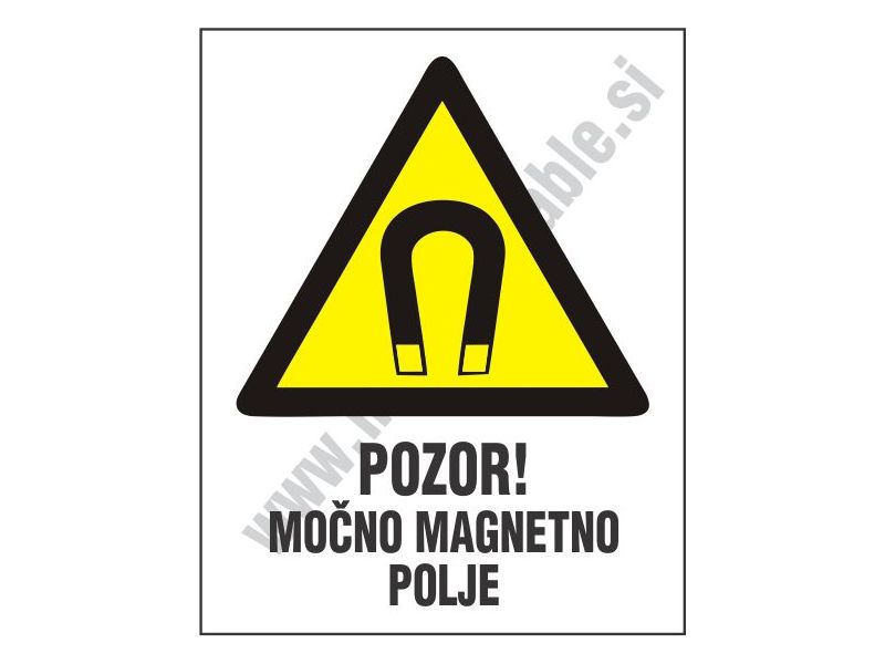 Pozor mocno magnetno polje