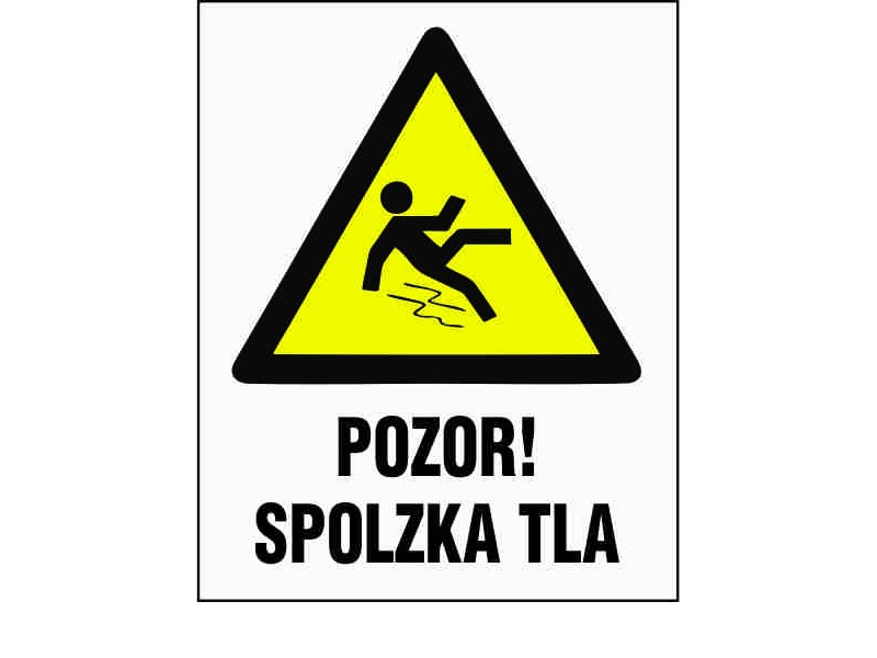 POZOR SPOLZKA TLA