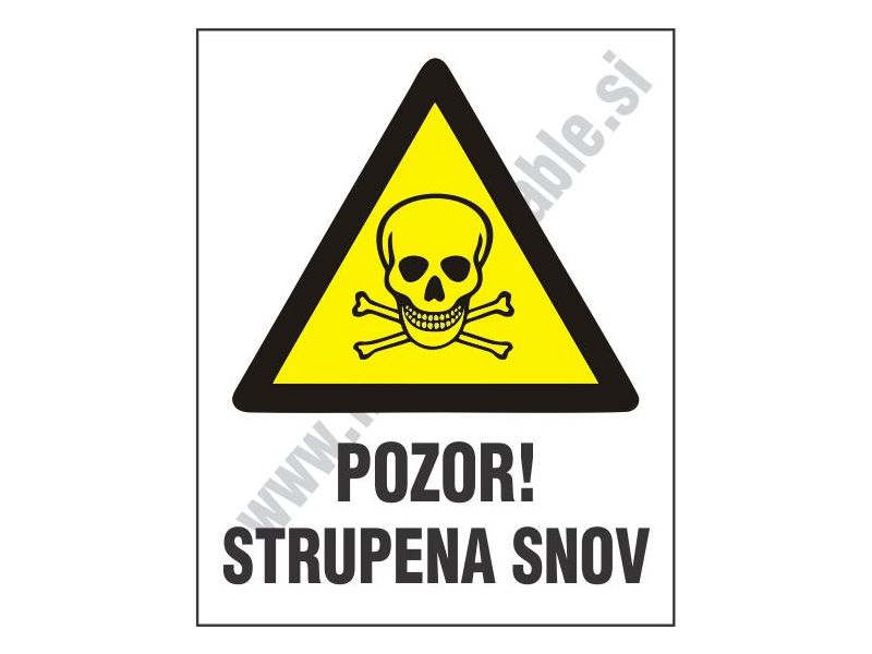 Pozor strupena snov