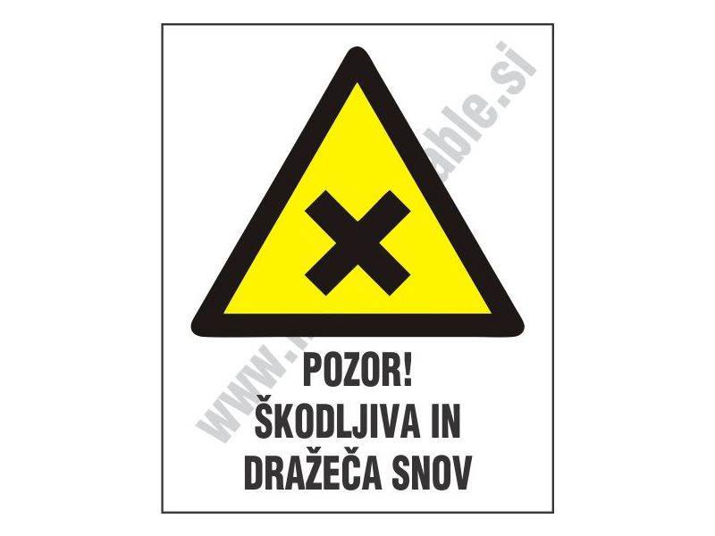 Pozor skodljiva in drazeca snov