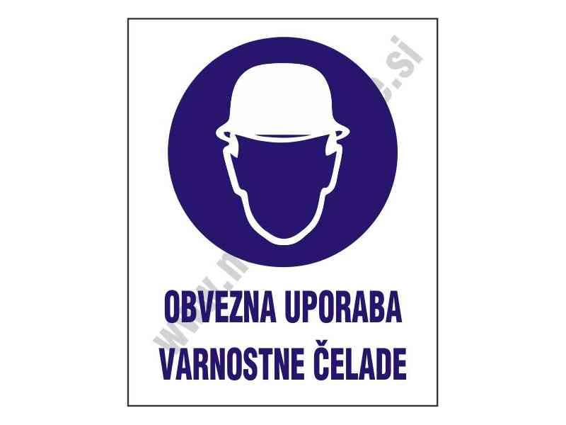 Obvezna uporaba varnostne celade