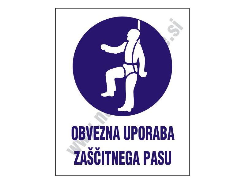 Obvezna uporaba zascitnega pasu