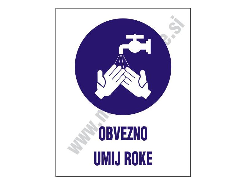 Obvezno umij roke