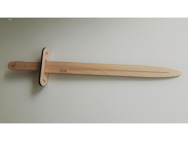 Lesen meč z gravuro imena