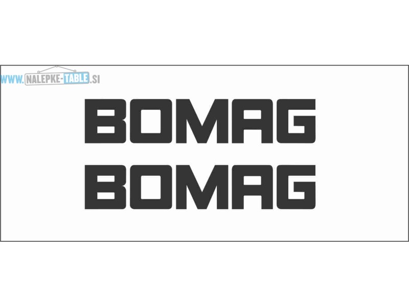 Nalepka Bomag logo