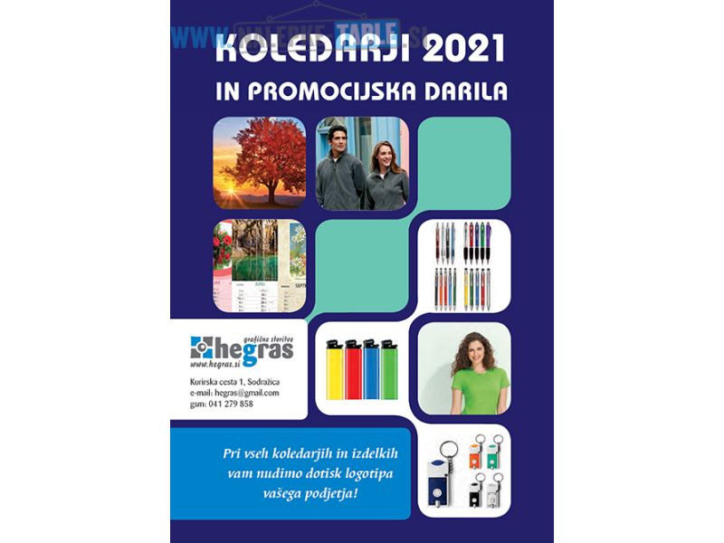 KATALOG KOLEDARJI IN PROMOCIJSKA DARILA