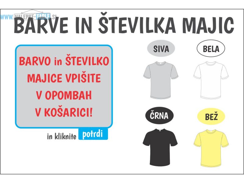 Majica srce Slovenije